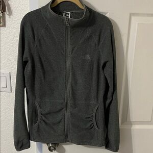 The North Face Dark Gray Full-Zip Fleece Jacket